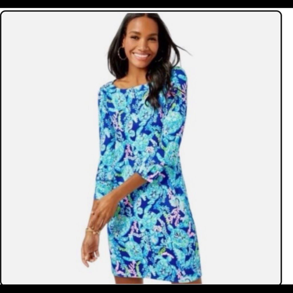 Lilly Pulitzer Vibrant Blue Floral Dress